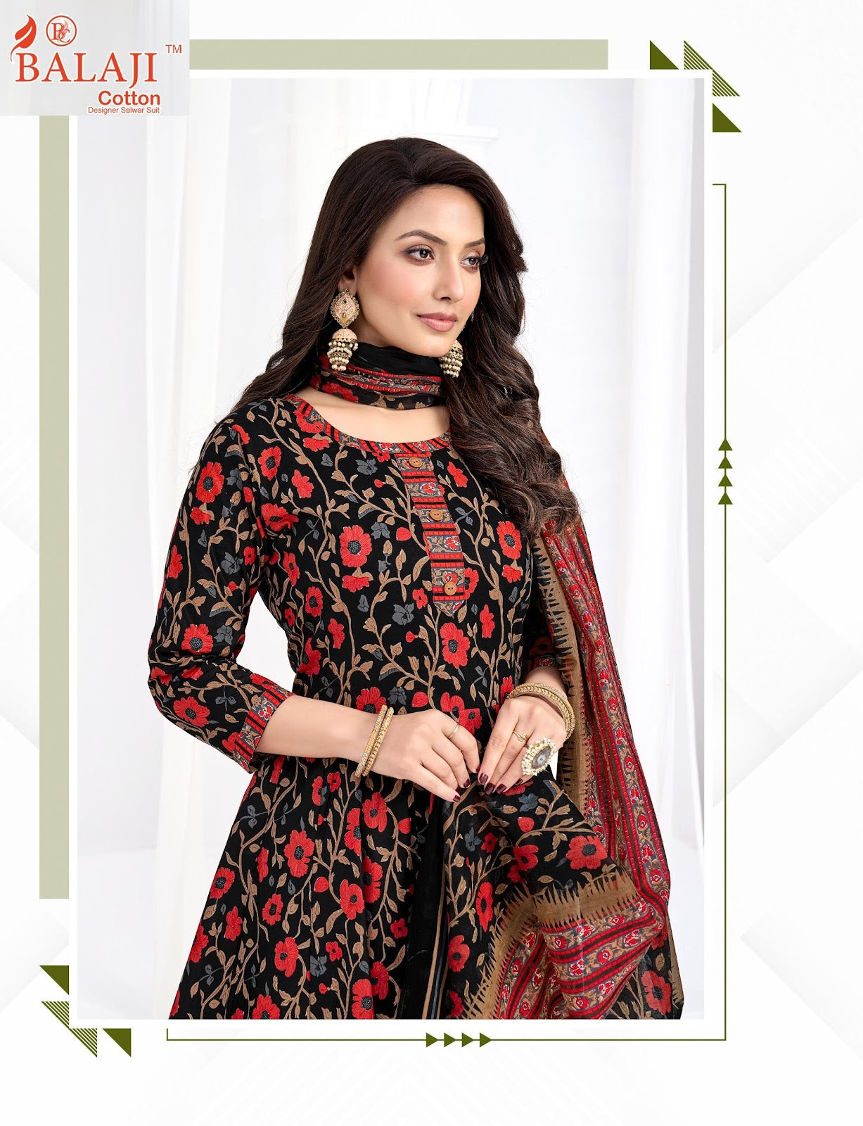 Anarkali Vol 7 Balaji Readymade Cotton Pant Suits Exporter Gujarat