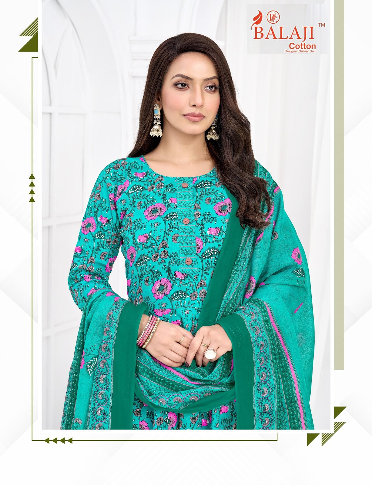 Anarkali Vol 7 Balaji Readymade Cotton Pant Suits Exporter Gujarat