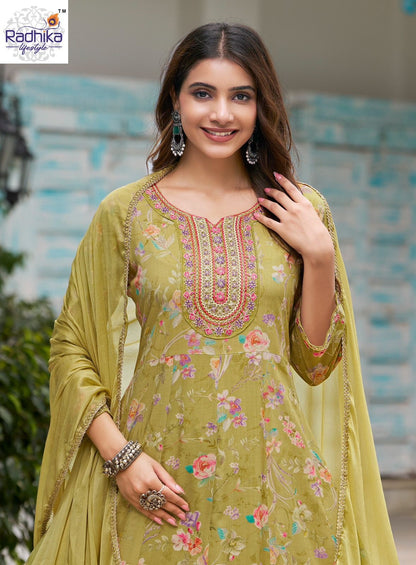 Anarkali Vol 7 Radhika Lifestyle Reyon Readymade Pant Style Suits Exporter