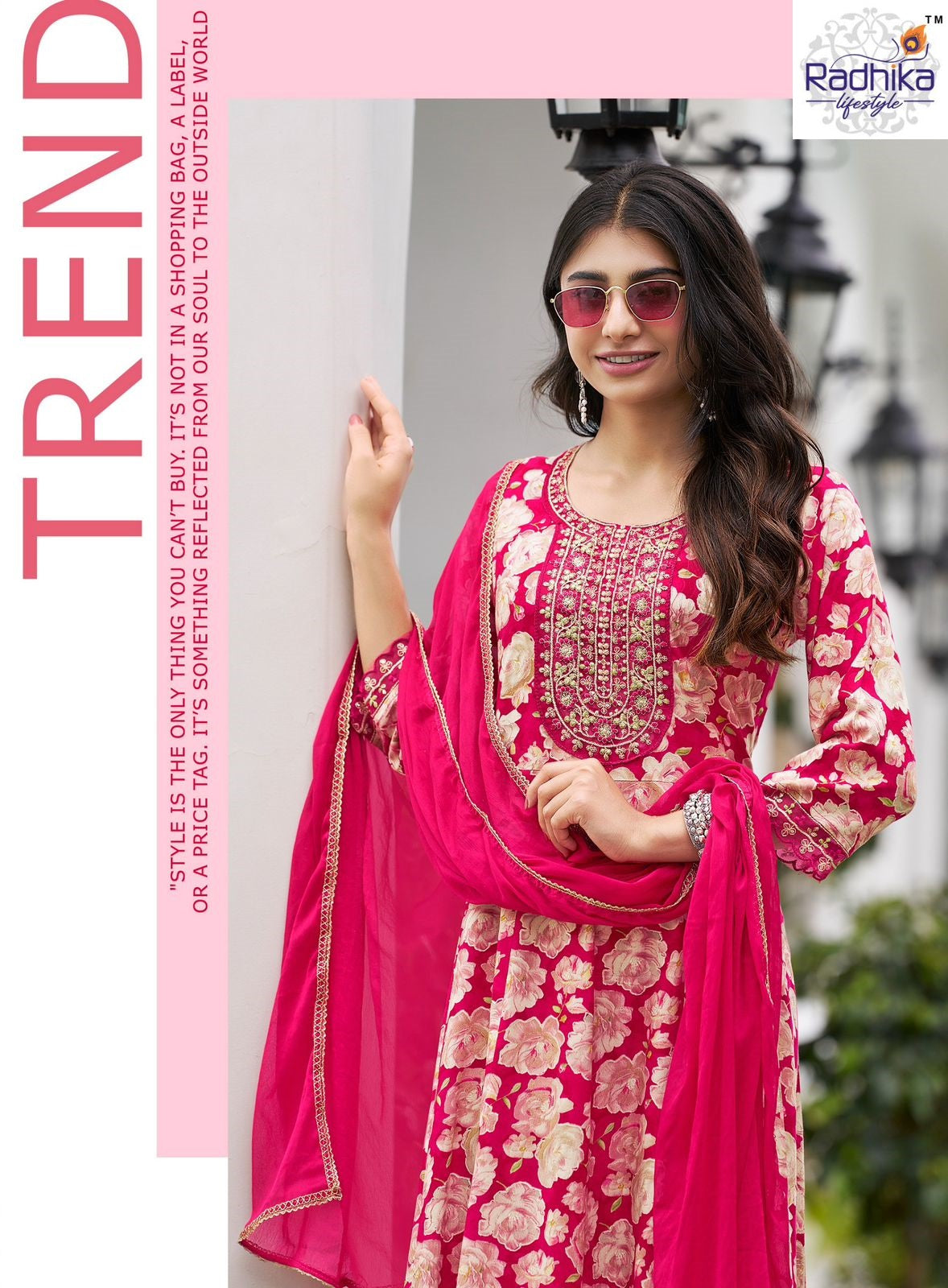 Anarkali Vol 7 Radhika Lifestyle Reyon Readymade Pant Style Suits Exporter