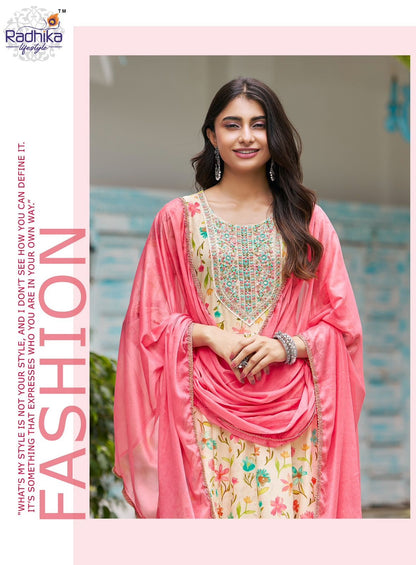 Anarkali Vol 7 Radhika Lifestyle Reyon Readymade Pant Style Suits Exporter