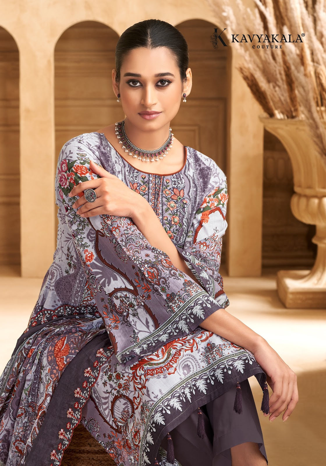 Anarkali Vol 8 Kavyakala Cambric Karachi Salwar Suits Manufacturer Gujarat