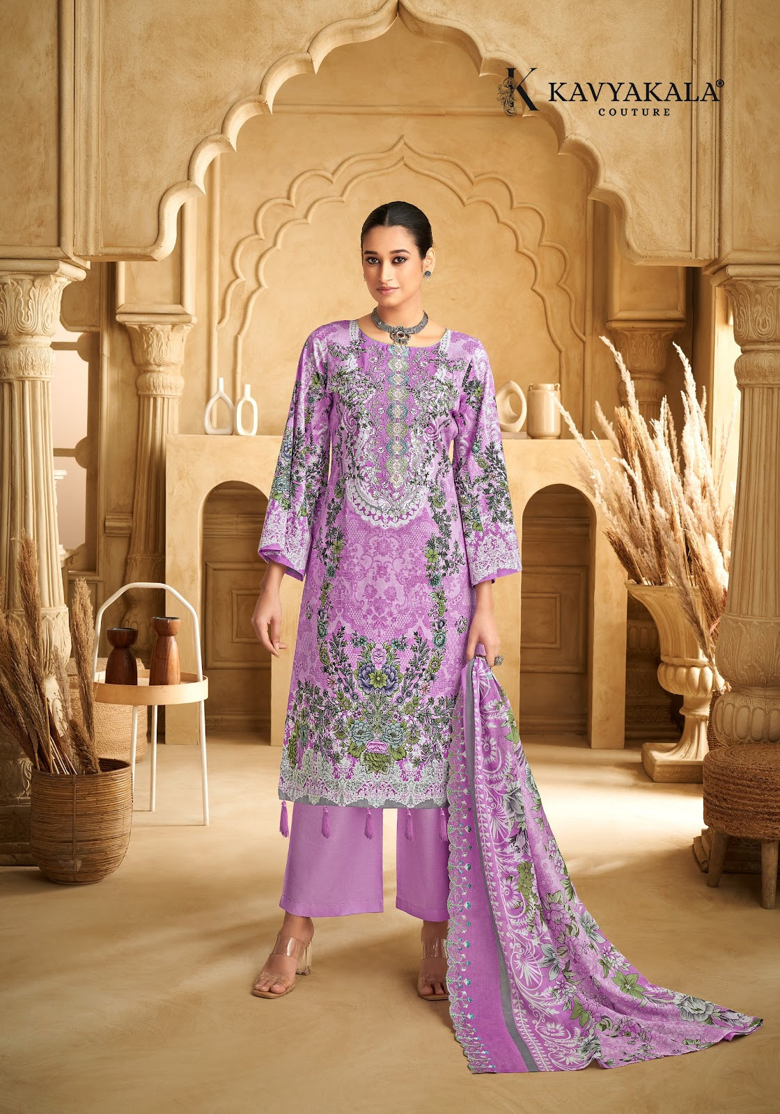 Anarkali Vol 8 Kavyakala Cambric Karachi Salwar Suits Manufacturer Gujarat