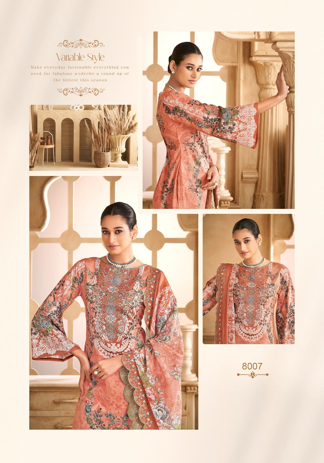 Anarkali Vol 8 Kavyakala Cambric Karachi Salwar Suits Manufacturer Gujarat