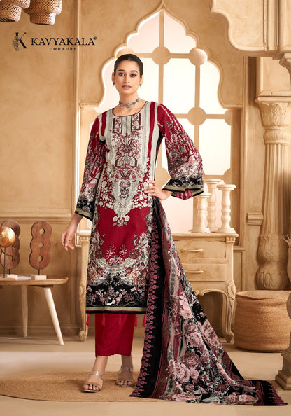 Anarkali Vol 8 Kavyakala Cambric Karachi Salwar Suits Manufacturer Gujarat