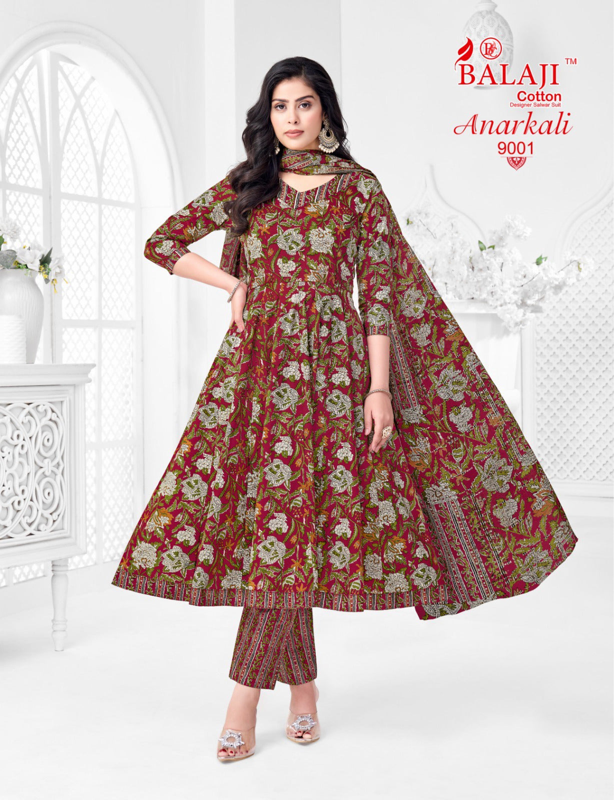 Anarkali Vol 9 Balaji Readymade Cotton Pant Suits Supplier India