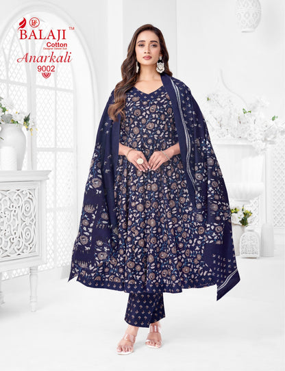 Anarkali Vol 9 Balaji Readymade Cotton Pant Suits Supplier India
