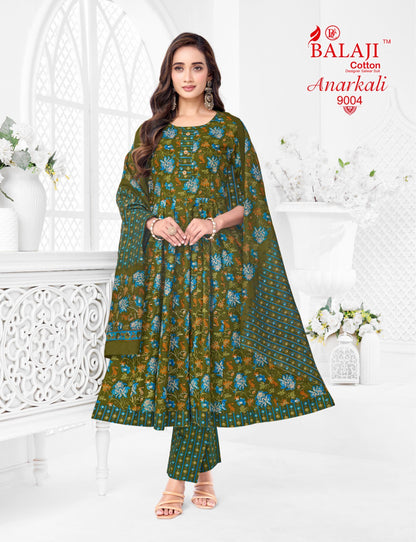 Anarkali Vol 9 Balaji Readymade Cotton Pant Suits Supplier India
