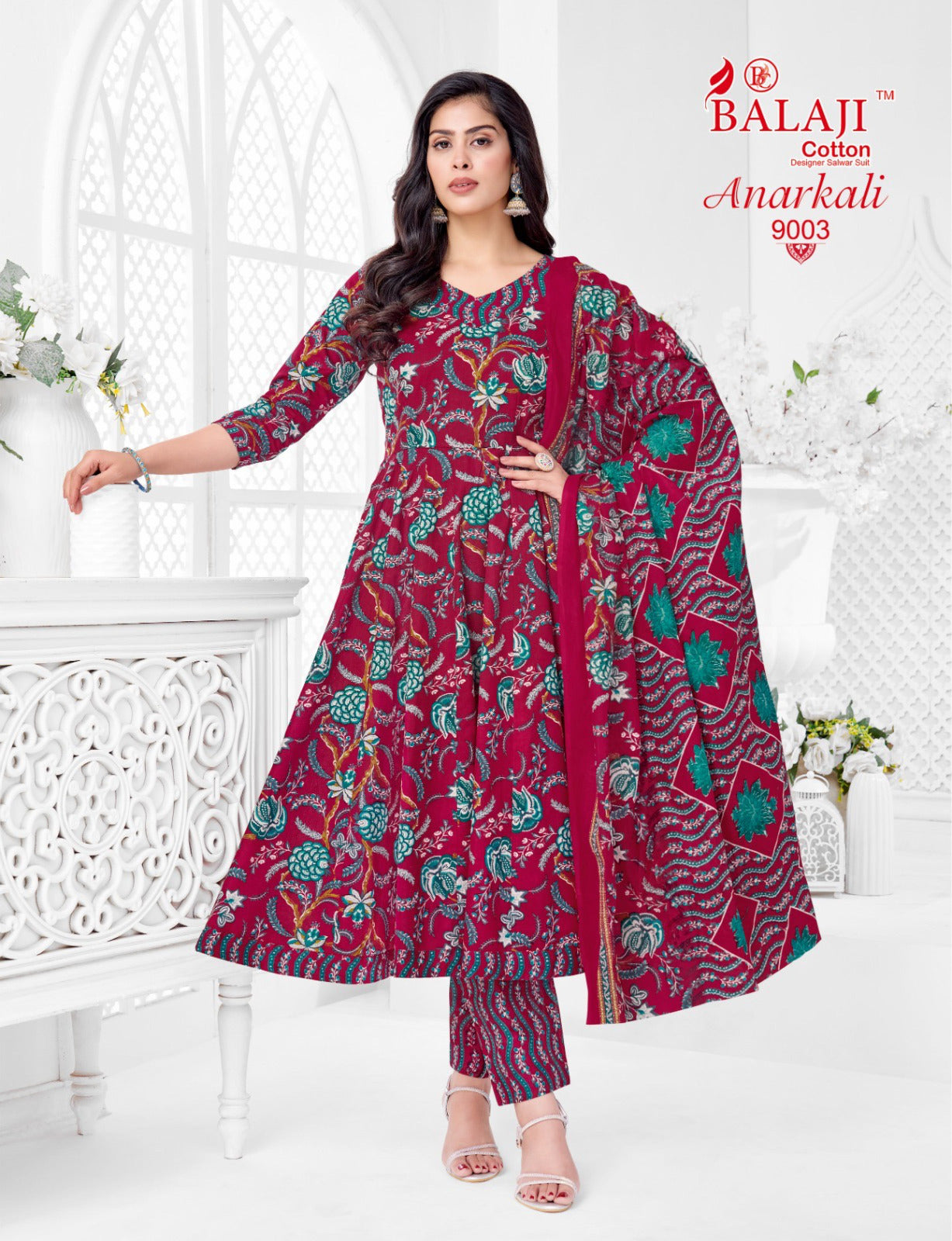 Anarkali Vol 9 Balaji Readymade Cotton Pant Suits Supplier India