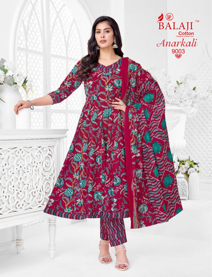 Anarkali Vol 9 Balaji Readymade Cotton Pant Suits Supplier India