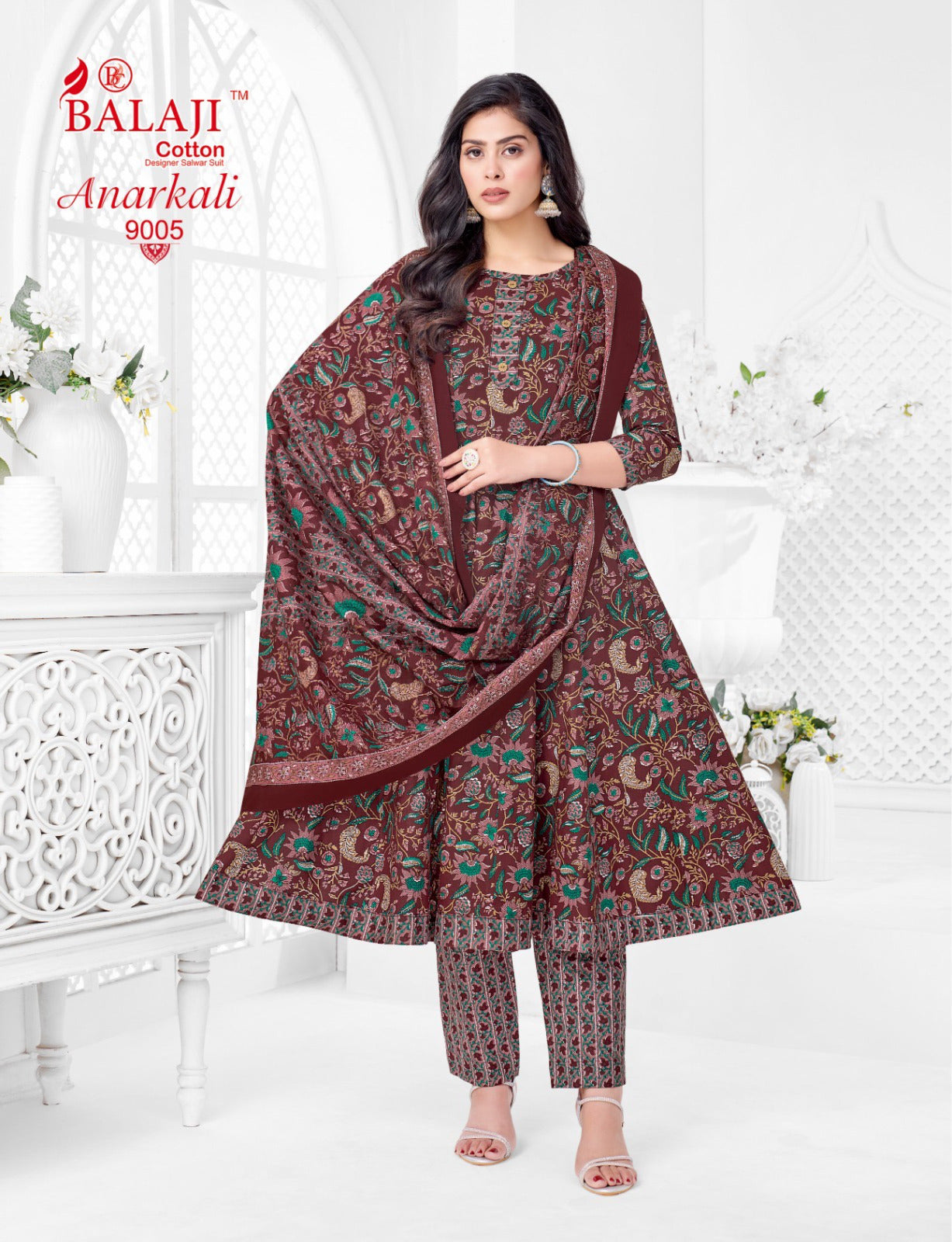 Anarkali Vol 9 Balaji Readymade Cotton Pant Suits Supplier India
