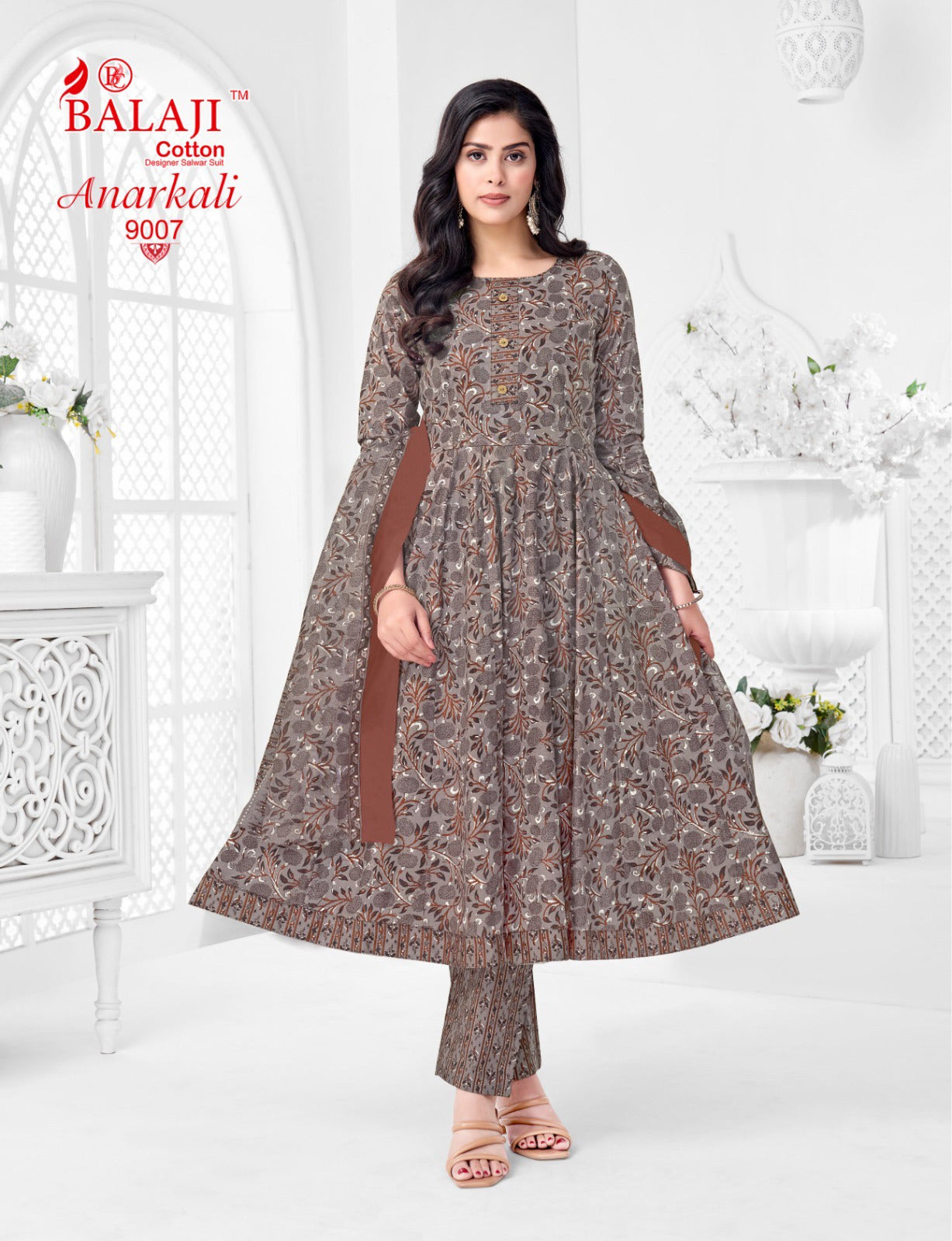Anarkali Vol 9 Balaji Readymade Cotton Pant Suits Supplier India