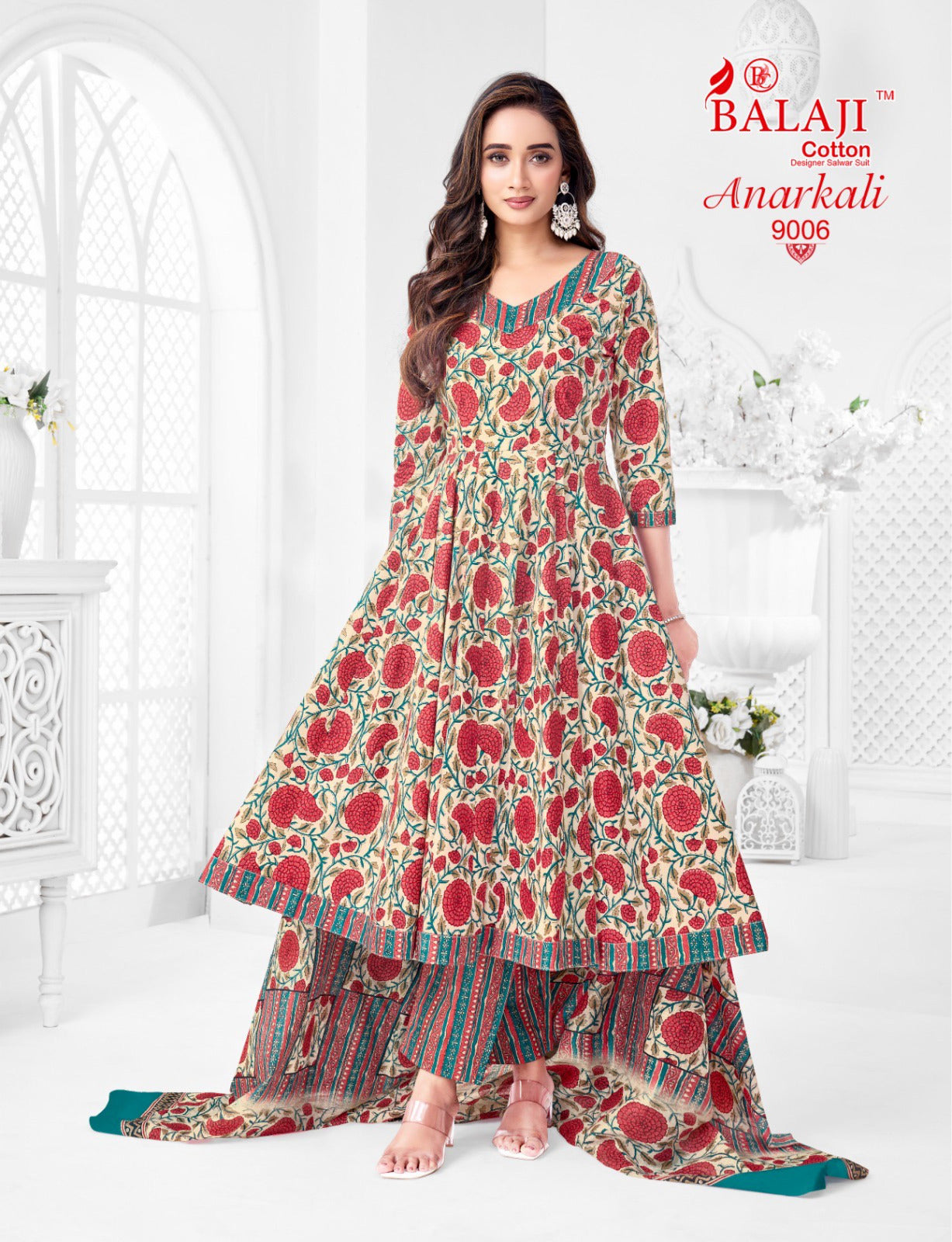 Anarkali Vol 9 Balaji Readymade Cotton Pant Suits Supplier India