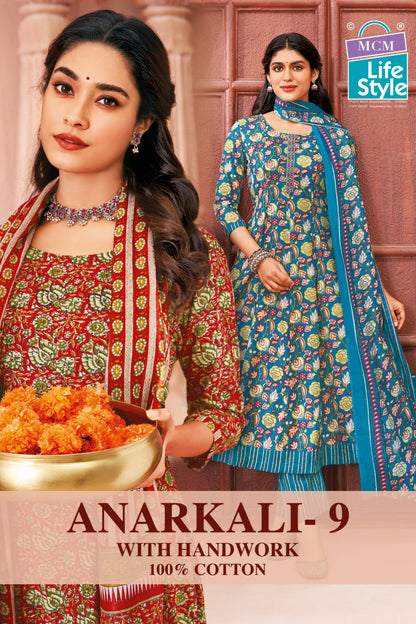 Anarkali Vol 9 Mcm Lifestyle Readymade Pant Style Suits Wholesale