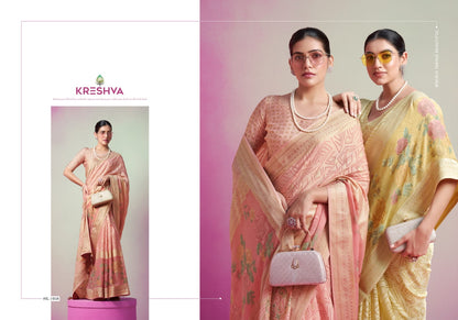 Anasuya 1056 1061 Kreshva Georgette Sarees Supplier Gujarat