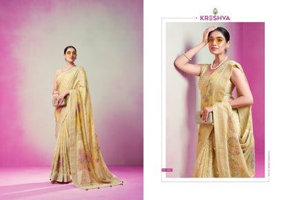 Anasuya 1056 1061 Kreshva Georgette Sarees Supplier Gujarat