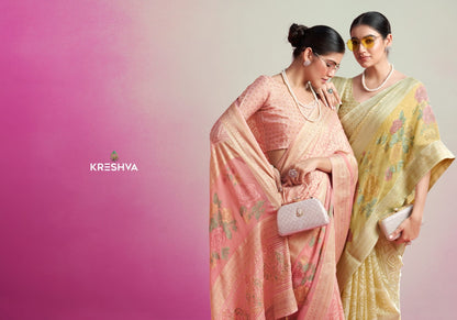 Anasuya 1056 1061 Kreshva Georgette Sarees Supplier Gujarat
