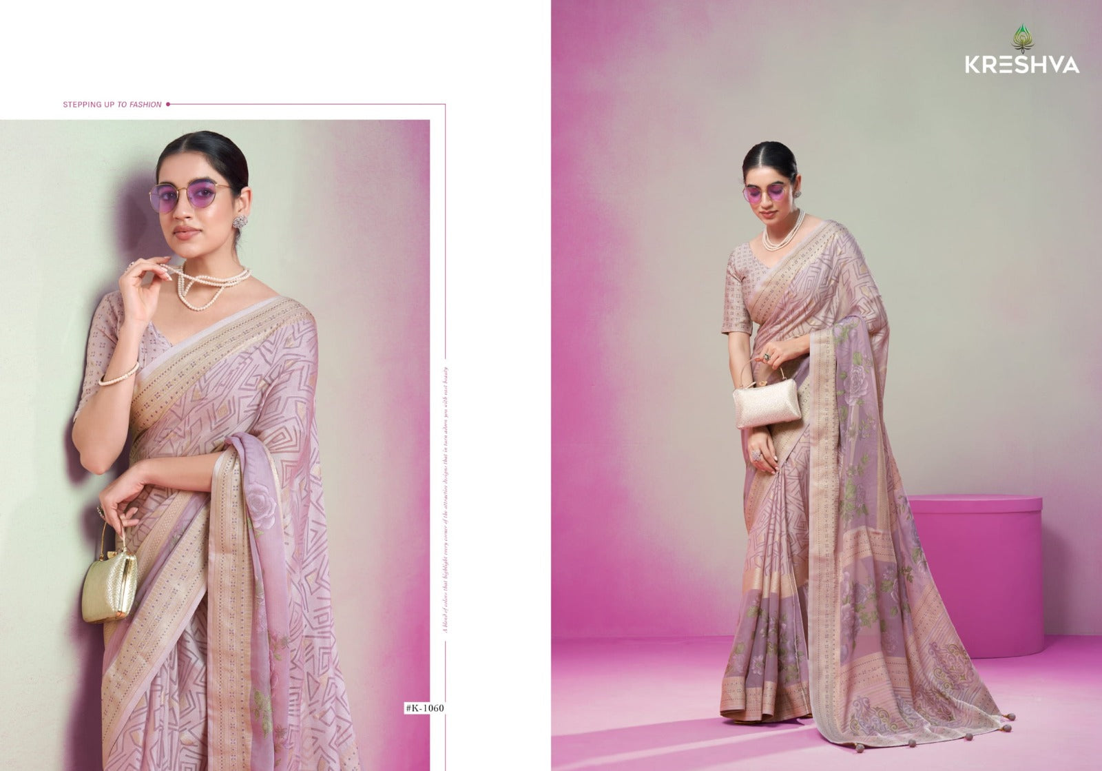 Anasuya 1056 1061 Kreshva Georgette Sarees Supplier Gujarat