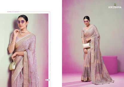 Anasuya 1056 1061 Kreshva Georgette Sarees Supplier Gujarat