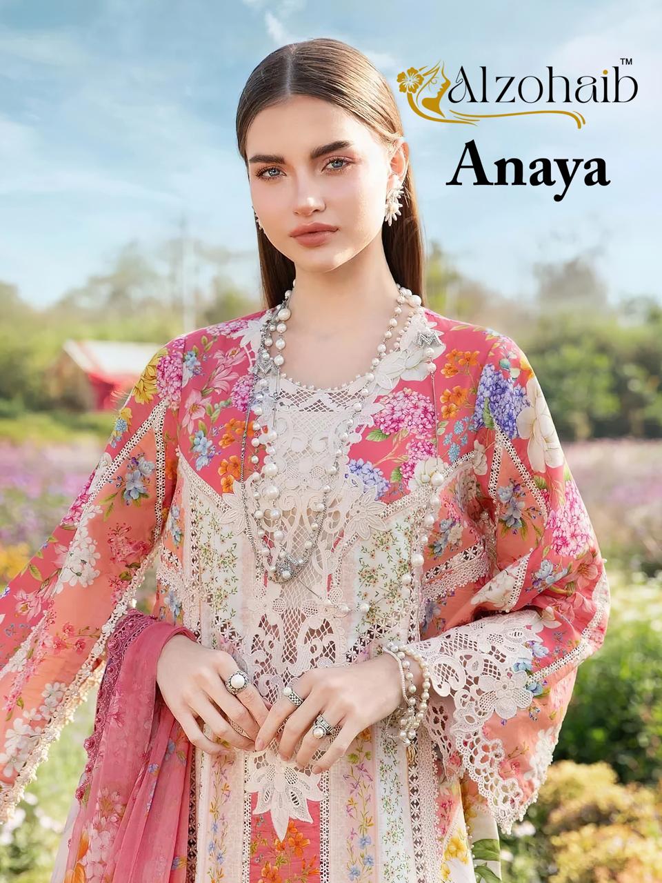 Anaya Al Zohaib Cotton Pakistani Patch Work Suits Wholesale