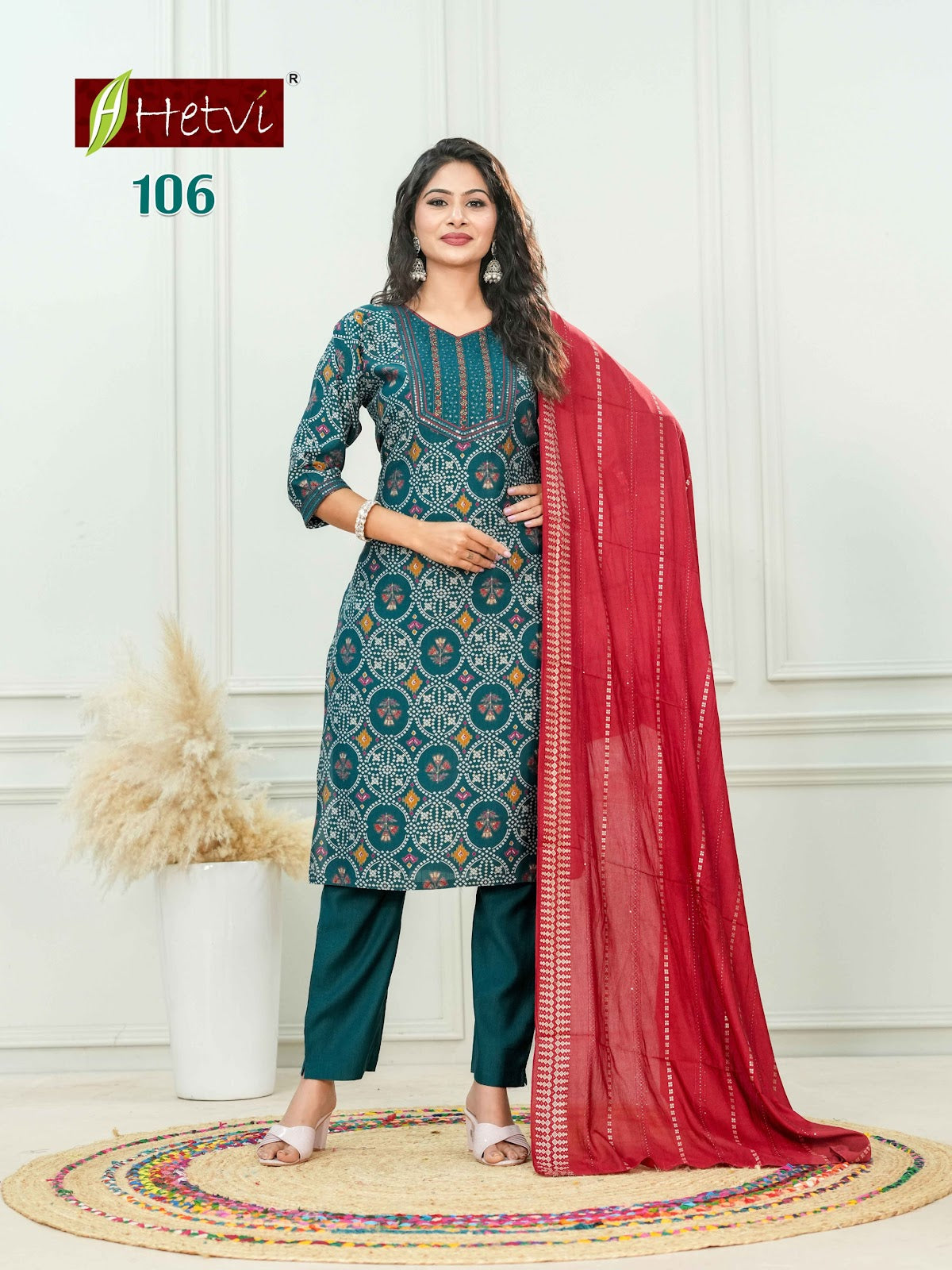 Anaya Hetvi Vertican Readymade Pant Style Suits Wholesale Price
