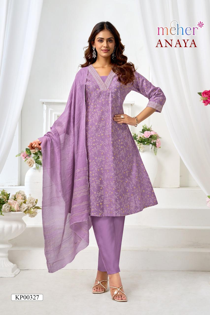 Anaya Meher Vertican Readymade Pant Style Suits Manufacturer Gujarat