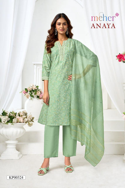 Anaya Meher Vertican Readymade Pant Style Suits Manufacturer Gujarat