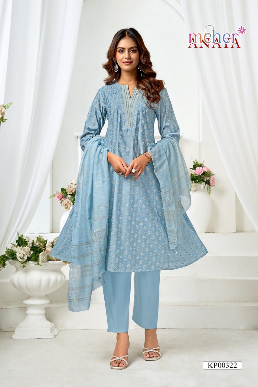Anaya Meher Vertican Readymade Pant Style Suits Manufacturer Gujarat