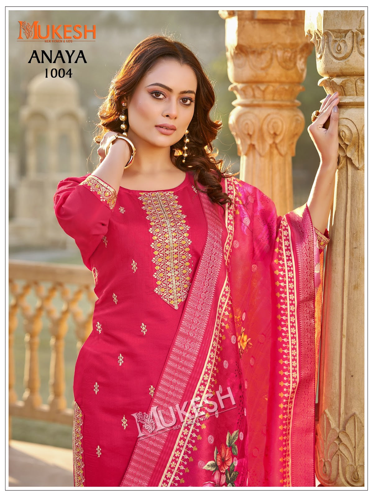 Anaya Mukesh Banwery Gadwal Silk Readymade Pant Style Suits Supplier Gujarat