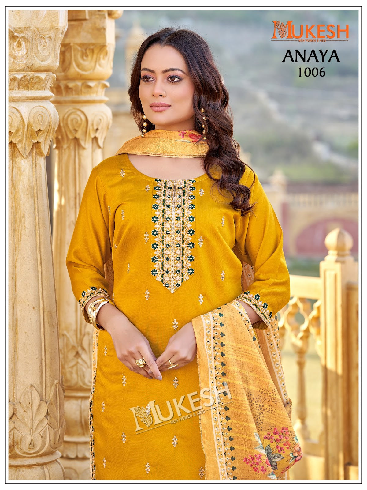 Anaya Mukesh Banwery Gadwal Silk Readymade Pant Style Suits Supplier Gujarat