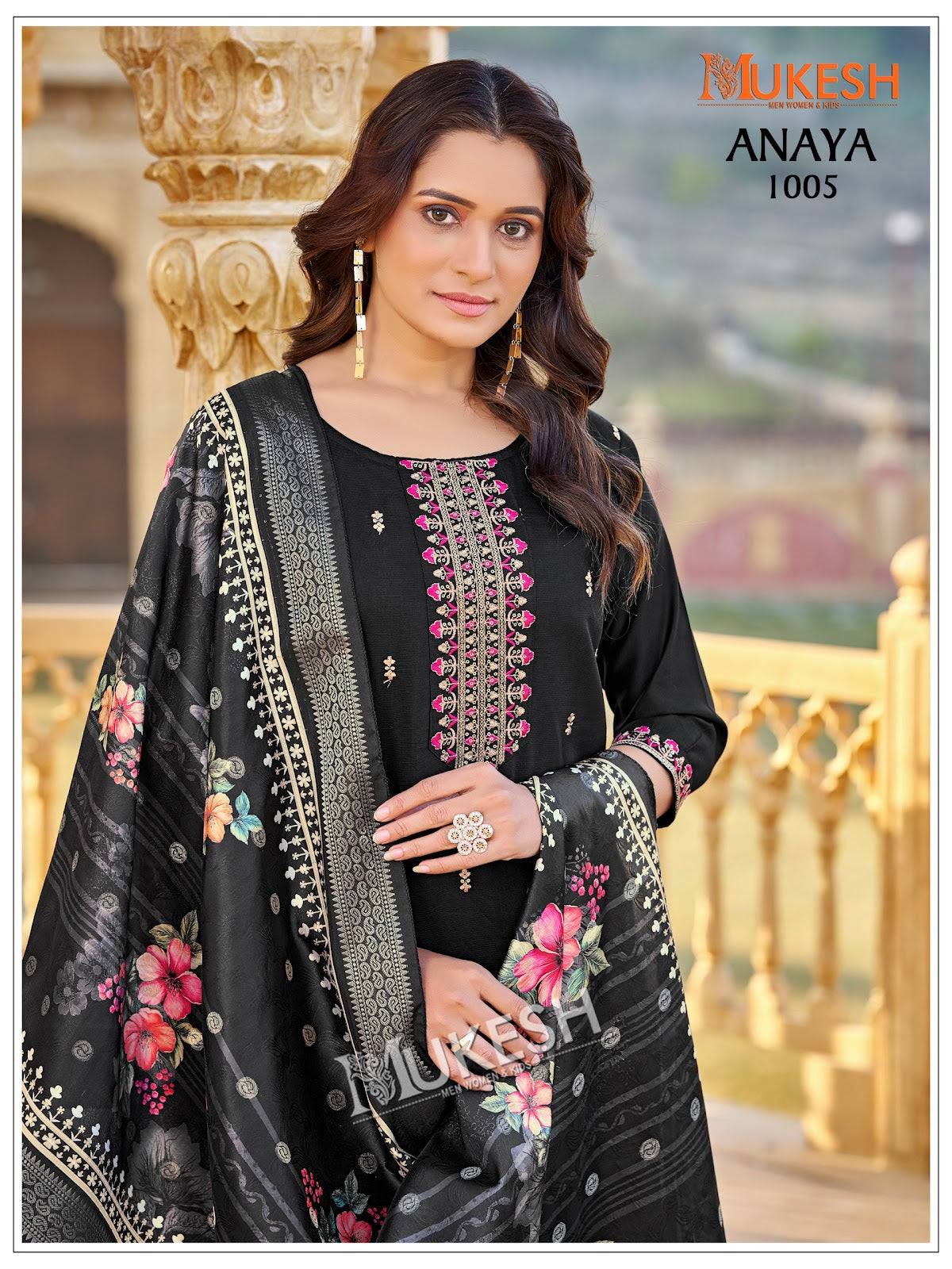 Anaya Mukesh Banwery Gadwal Silk Readymade Pant Style Suits Supplier Gujarat