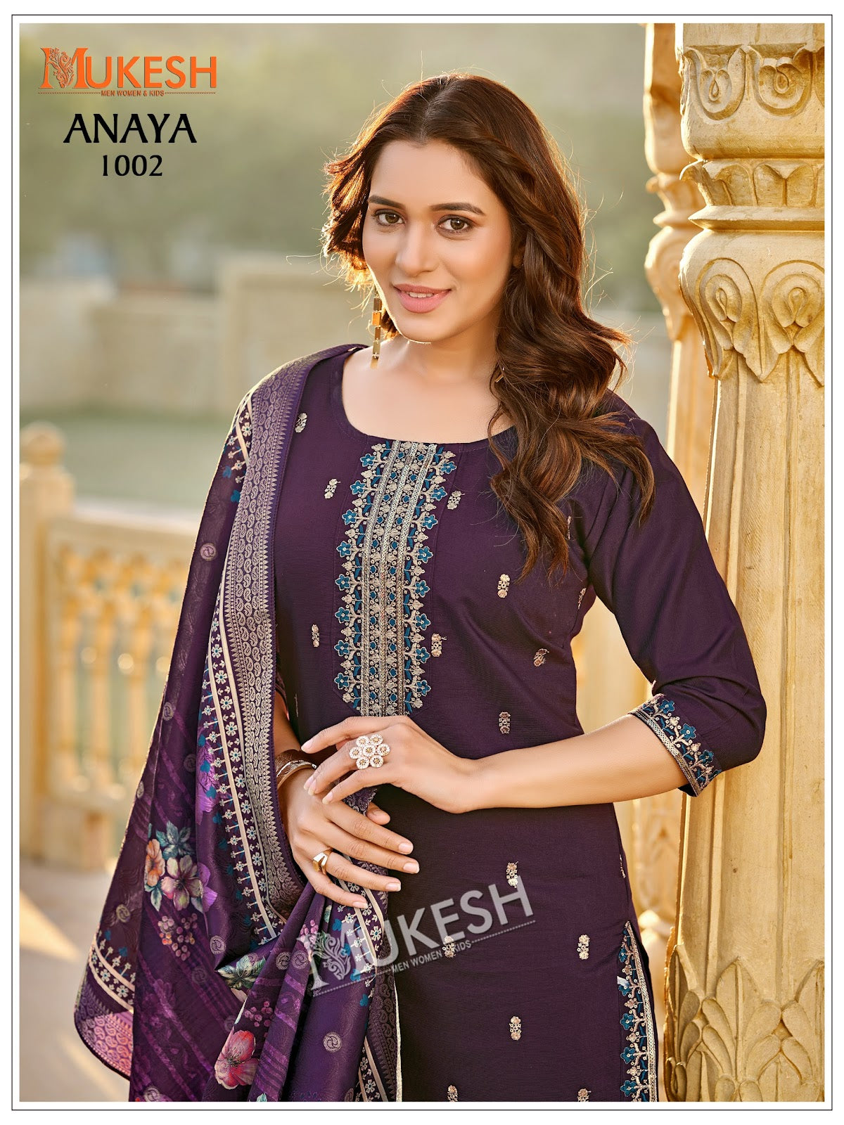Anaya Mukesh Banwery Gadwal Silk Readymade Pant Style Suits Supplier Gujarat