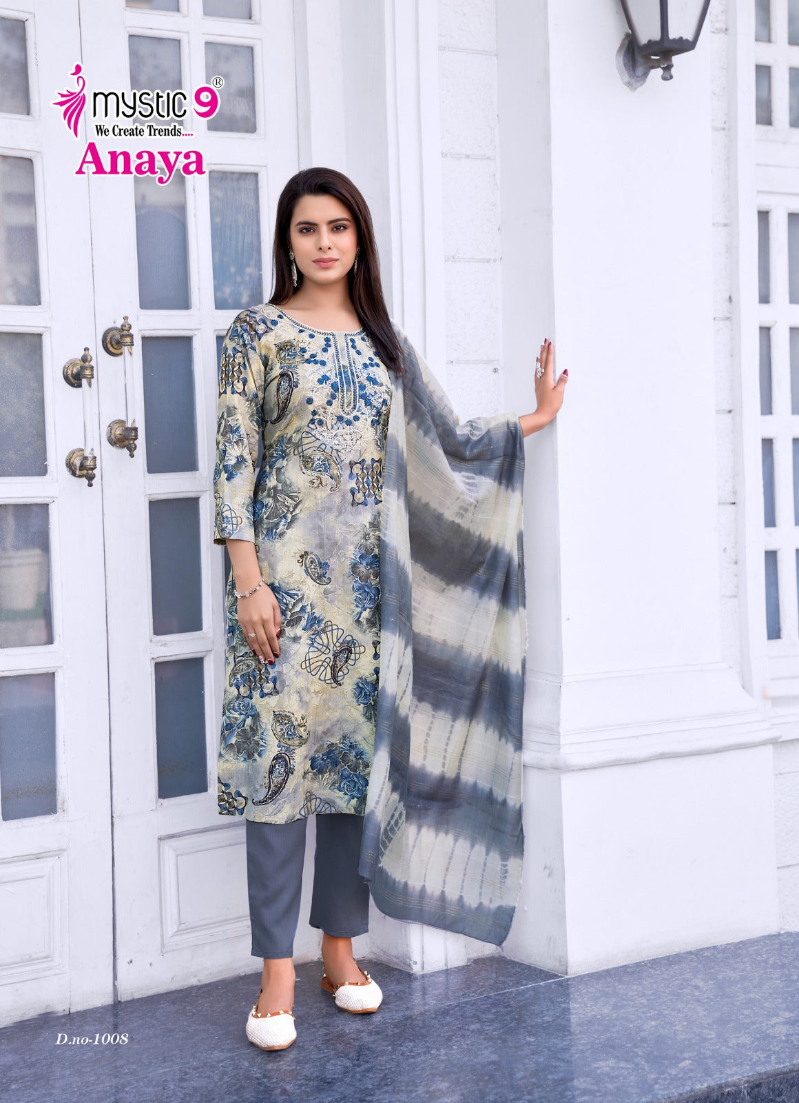 Anaya Vol 1 Mystic 9 Reyon Readymade Pant Style Suits Manufacturer Gujarat
