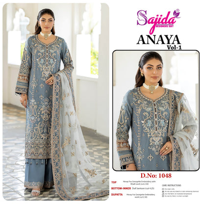 Anaya Vol 1 Sajida Georgette Pakistani Salwar Suits Supplier Ahmedabad
