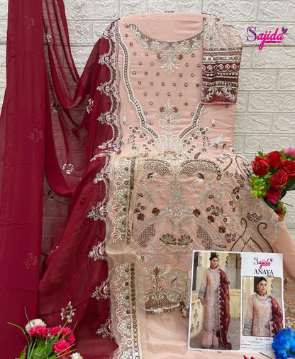 Anaya Vol 1 Sajida Georgette Pakistani Salwar Suits Supplier Ahmedabad