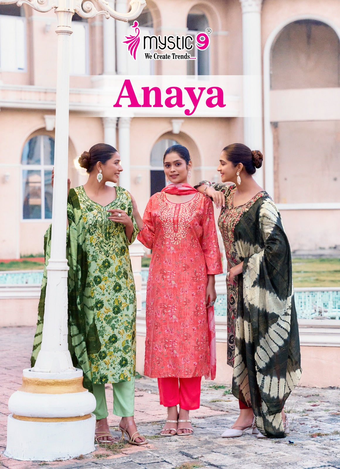 Anaya Vol 2 Mystic 9 Heavy Rayon Readymade Suits Wholesale Rate