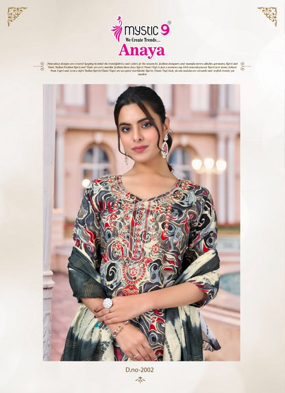 Anaya Vol 2 Mystic 9 Heavy Rayon Readymade Suits Wholesale Rate