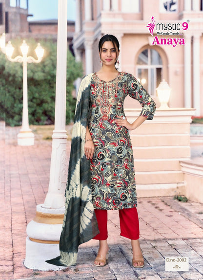 Anaya Vol 2 Mystic 9 Heavy Rayon Readymade Suits Wholesale Rate