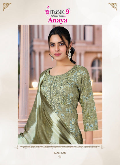 Anaya Vol 2 Mystic 9 Heavy Rayon Readymade Suits Wholesale Rate