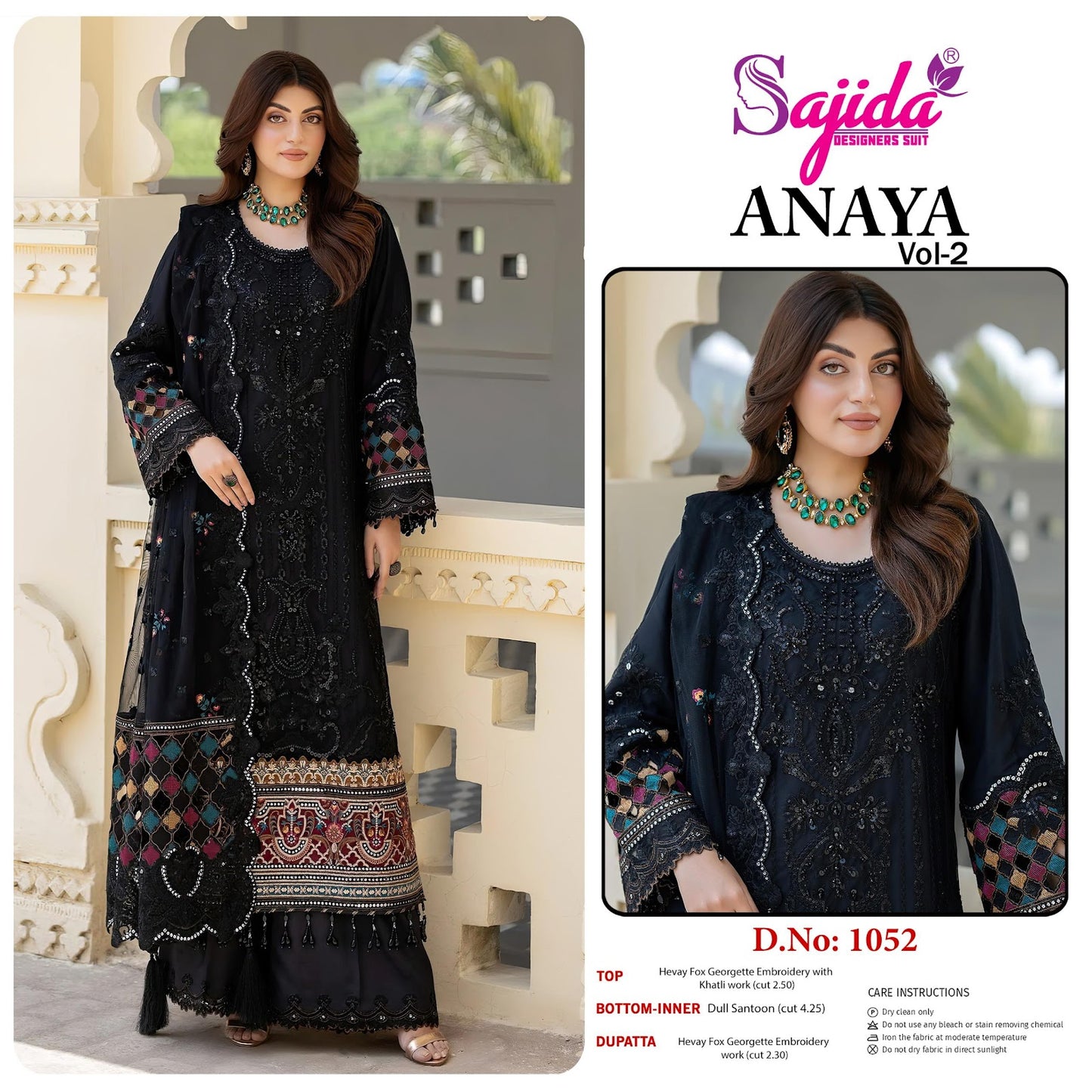 Anaya Vol 2 Sajida Georgette Pakistani Salwar Suits Manufacturer