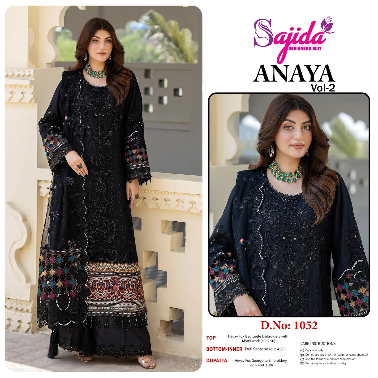 Anaya Vol 2 Sajida Georgette Pakistani Salwar Suits Manufacturer