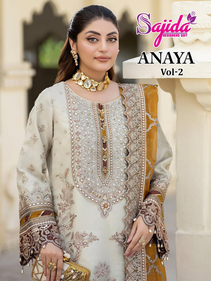 Anaya Vol 2 Sajida Georgette Pakistani Salwar Suits Manufacturer