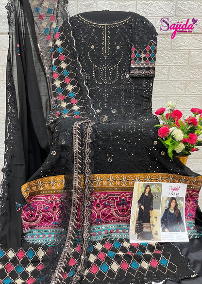Anaya Vol 2 Sajida Georgette Pakistani Salwar Suits Exporter Gujarat