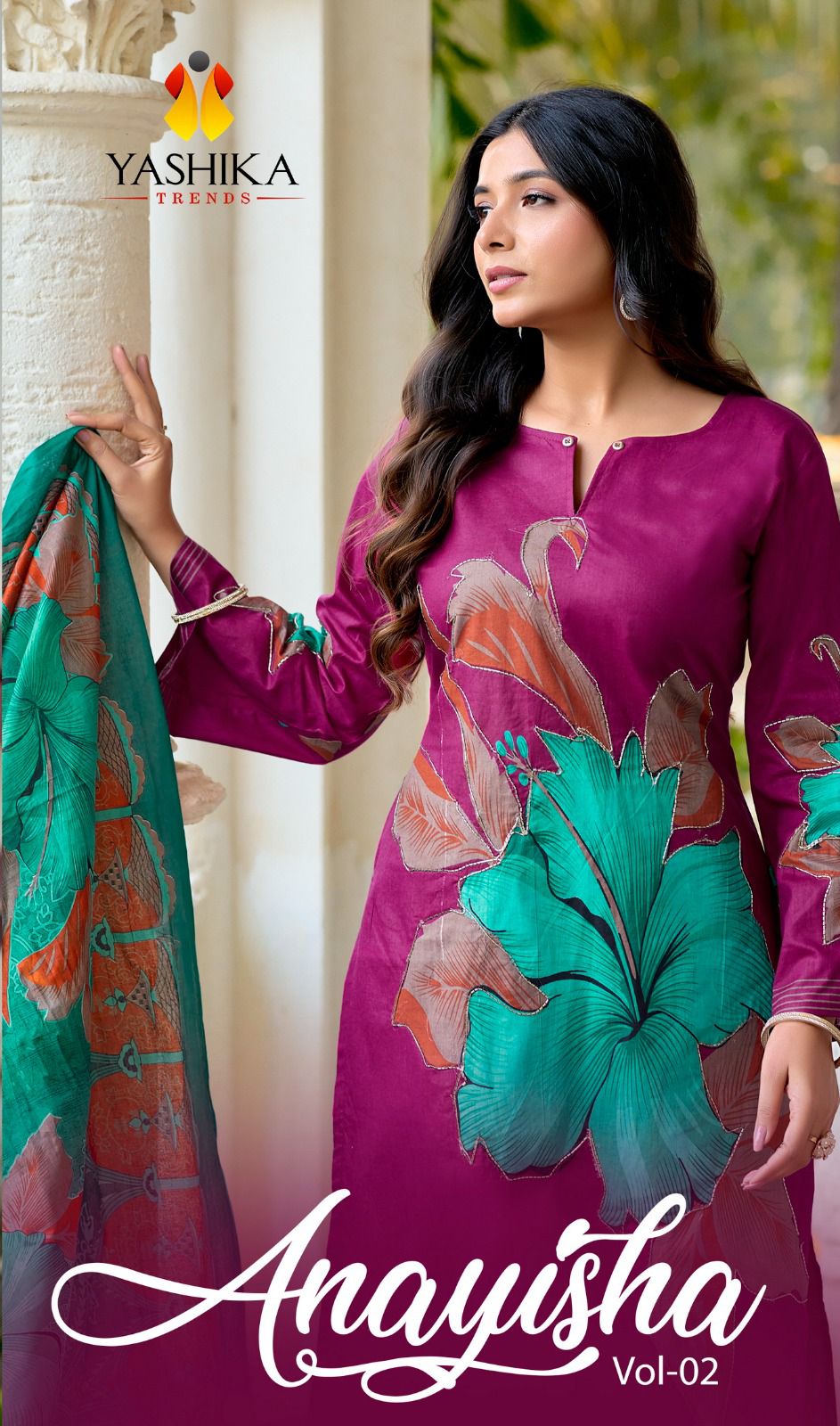 Anayisha Vol 2 Yashika Trends Cotton Karachi Salwar Suits Manufacturer