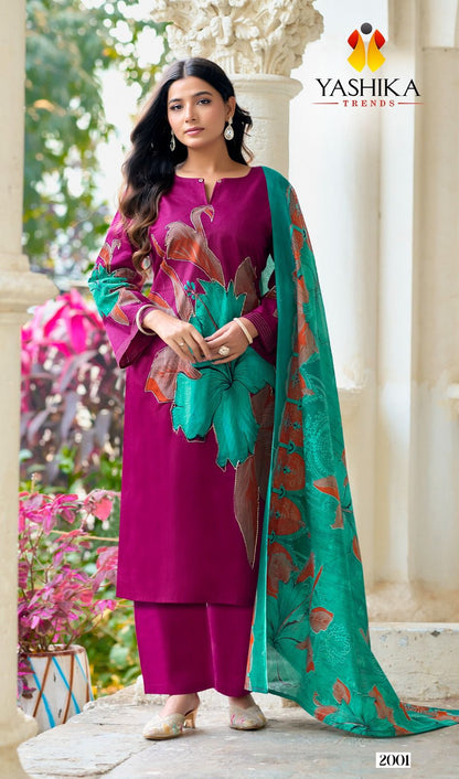 Anayisha Vol 2 Yashika Trends Cotton Karachi Salwar Suits Manufacturer