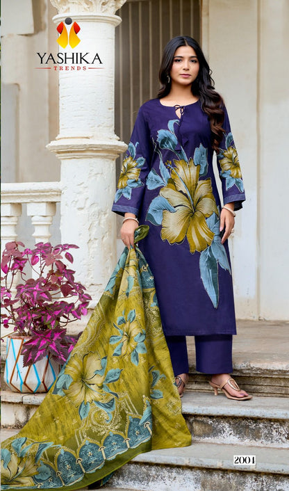 Anayisha Vol 2 Yashika Trends Cotton Karachi Salwar Suits Manufacturer