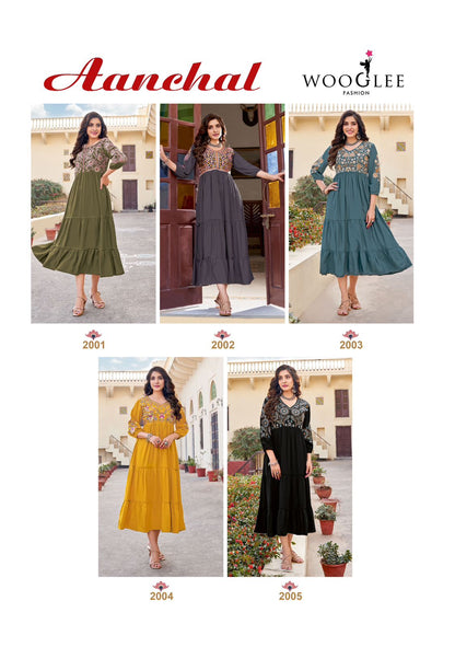 Aanchal Wooglee Heavy Rayon One Piece Manufacturer