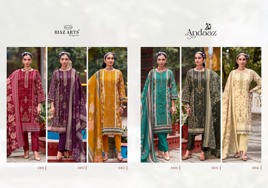 Andaaz Riaz Art Cambric Lawn Karachi Salwar Suits Wholesaler Ahmedabad