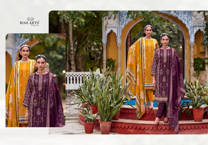 Andaaz Riaz Art Cambric Lawn Karachi Salwar Suits Wholesaler Ahmedabad