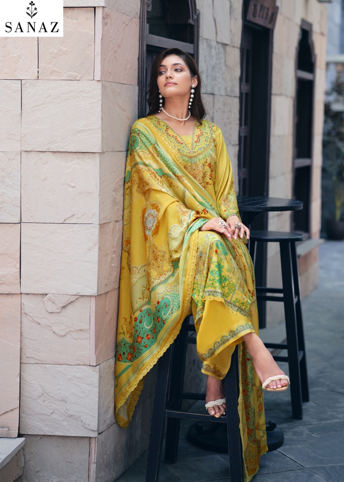 Andaaz Sanaz Viscose Pashmina Suits Manufacturer Gujarat